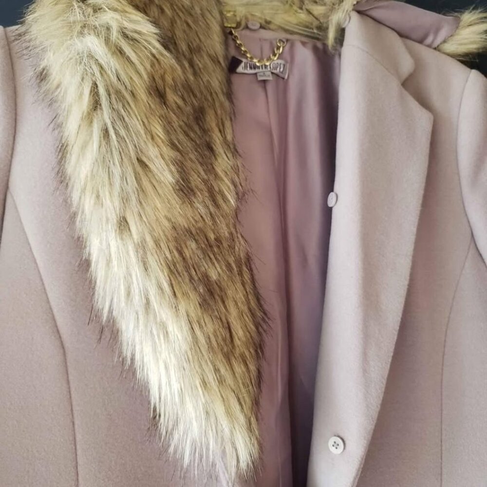 Jennifer Lopez Lilac Pea Coat Size S